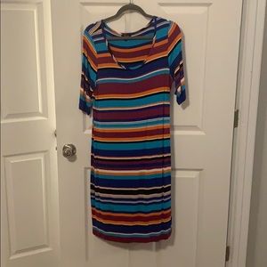 Multi striped stretch dress (Cupio)